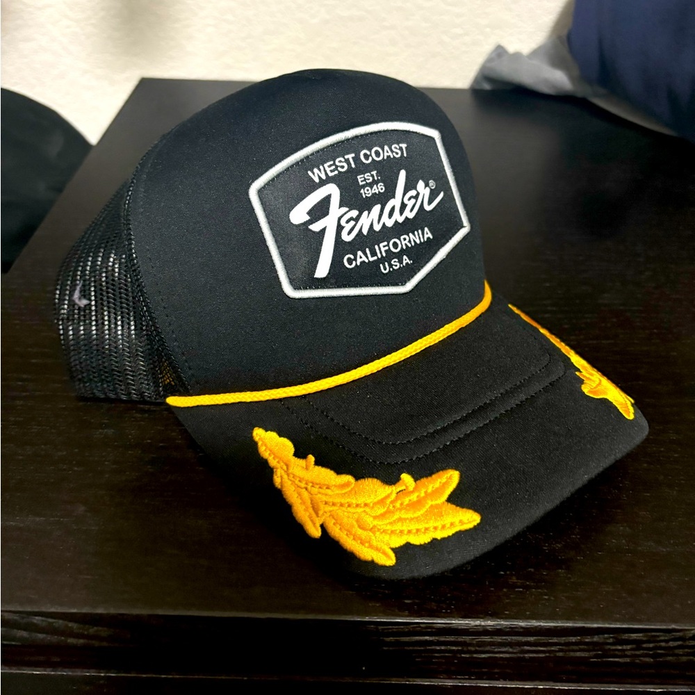 Fender trucker hat